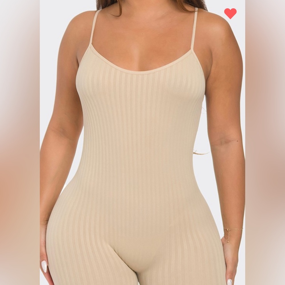 Ribbed stretchy jumpsuit - Picture 2 of 4